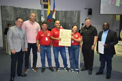 Asociación de comerciantes de Cavasa cumple 28 años de servicio y el Concejo los exaltó